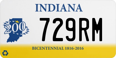 IN license plate 729RM