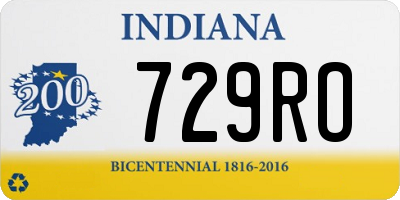 IN license plate 729RO