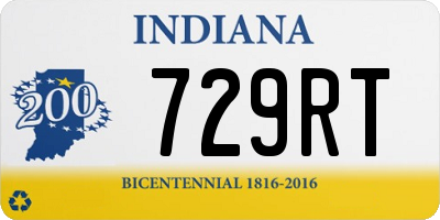 IN license plate 729RT