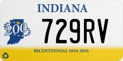 IN license plate 729RV