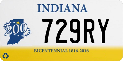 IN license plate 729RY