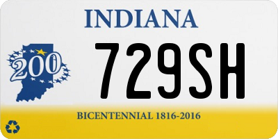 IN license plate 729SH