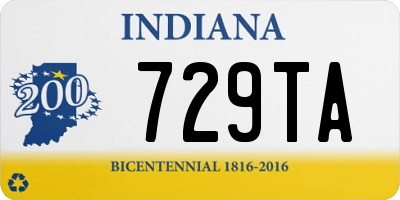 IN license plate 729TA