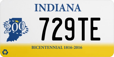 IN license plate 729TE