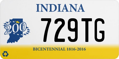 IN license plate 729TG