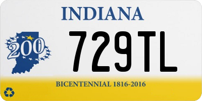 IN license plate 729TL