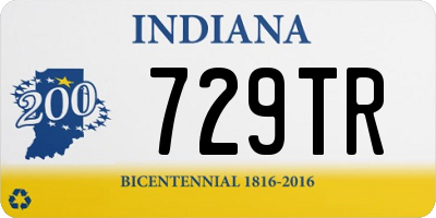 IN license plate 729TR