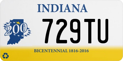 IN license plate 729TU