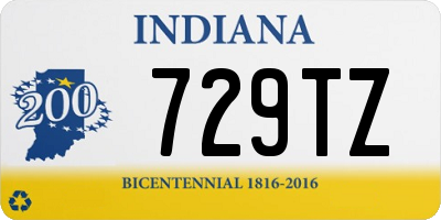 IN license plate 729TZ