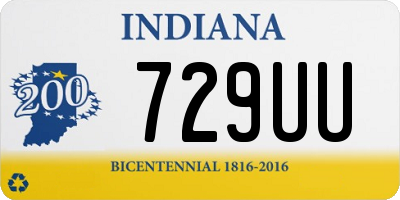 IN license plate 729UU