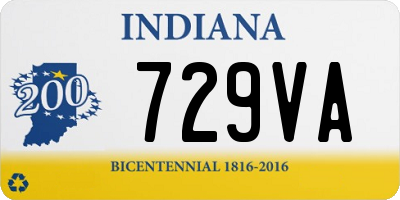 IN license plate 729VA