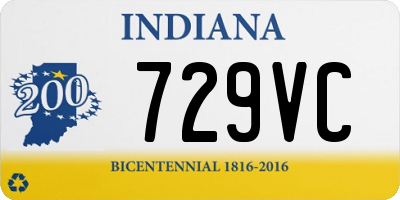 IN license plate 729VC