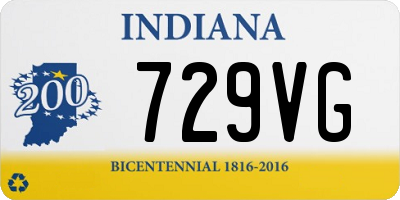 IN license plate 729VG