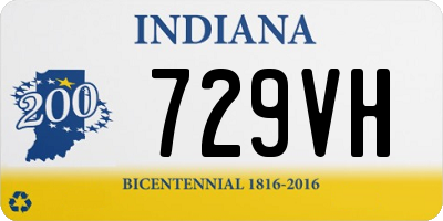 IN license plate 729VH