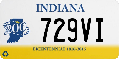 IN license plate 729VI