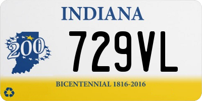 IN license plate 729VL