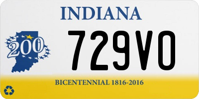 IN license plate 729VO