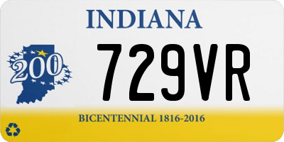 IN license plate 729VR