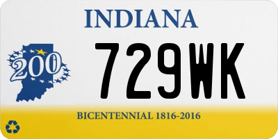 IN license plate 729WK