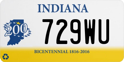IN license plate 729WU