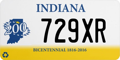 IN license plate 729XR