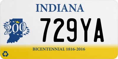 IN license plate 729YA