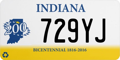 IN license plate 729YJ