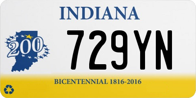 IN license plate 729YN