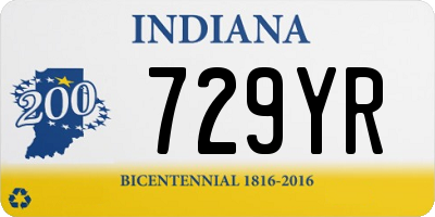 IN license plate 729YR