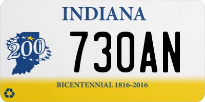 IN license plate 730AN