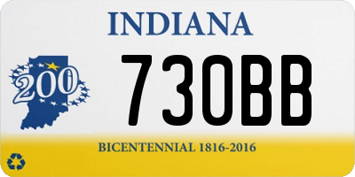 IN license plate 730BB