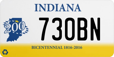 IN license plate 730BN