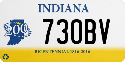 IN license plate 730BV