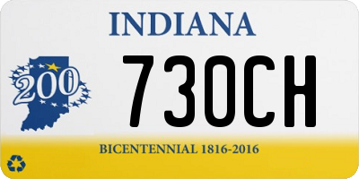 IN license plate 730CH