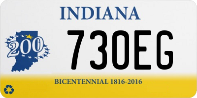 IN license plate 730EG