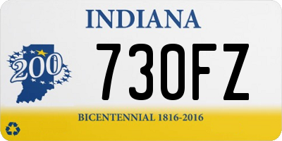IN license plate 730FZ