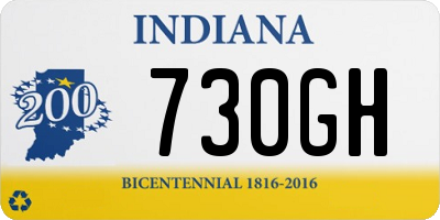 IN license plate 730GH