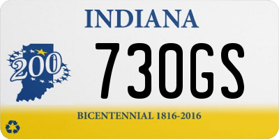 IN license plate 730GS