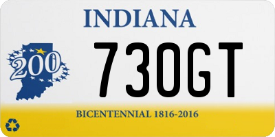 IN license plate 730GT