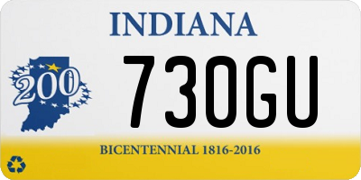 IN license plate 730GU