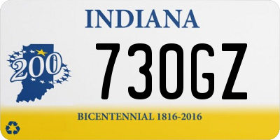 IN license plate 730GZ