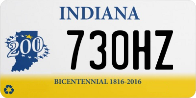 IN license plate 730HZ