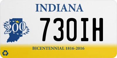 IN license plate 730IH