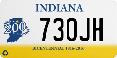 IN license plate 730JH