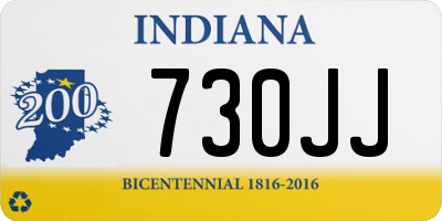 IN license plate 730JJ