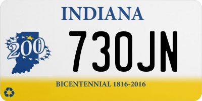 IN license plate 730JN