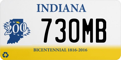 IN license plate 730MB
