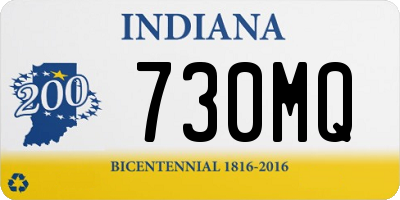 IN license plate 730MQ
