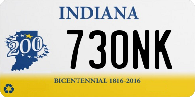 IN license plate 730NK
