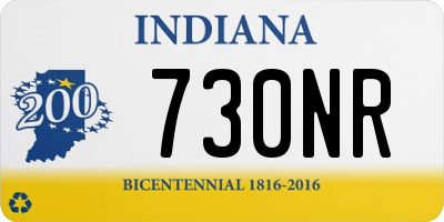 IN license plate 730NR